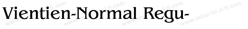 Vientien-Normal Regu字体转换
